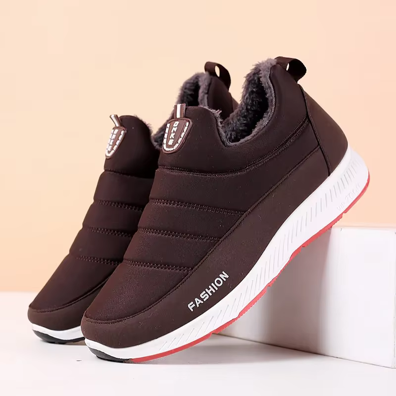 Chaussures en coton avec isolation en peluche pour femmes