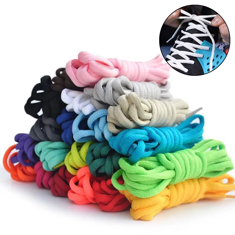 Lacets de chaussures ovales de basket-ball