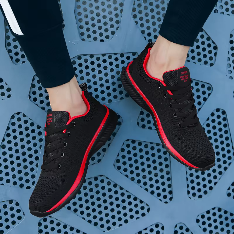 Hommes baskets de course léger marche chaussures de Sport classique maille