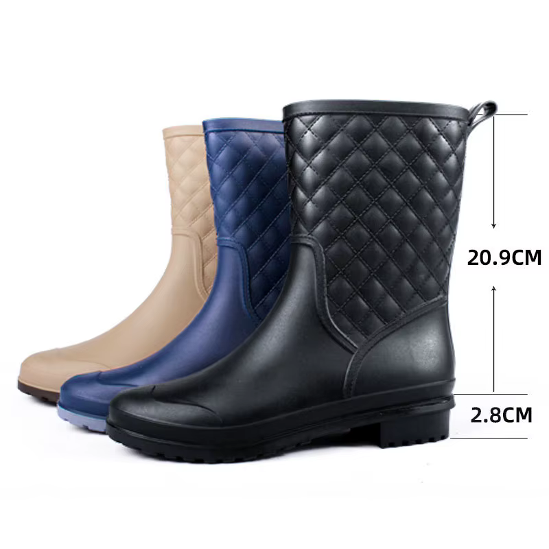 2025 nouvelles femmes bottes de pluie mode anti-dérapant
