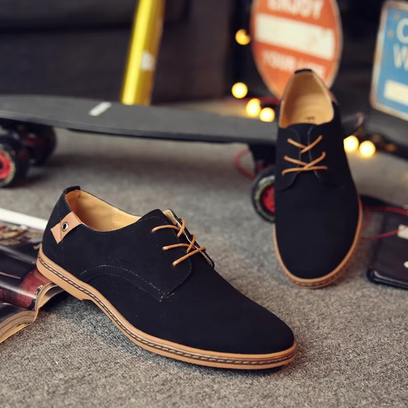 Oxford-Chaussures décontractées en daim pour hommes