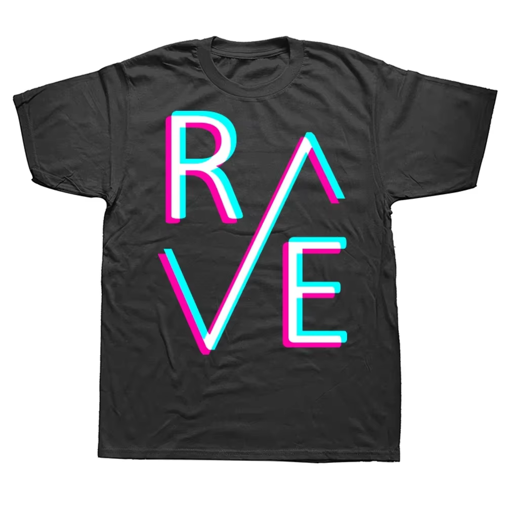 Techno Rave T-shirt à manches courtes pour hommes
