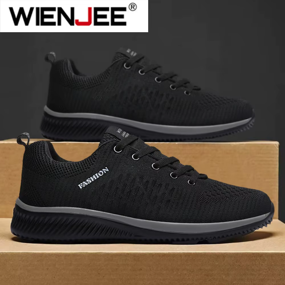 Hommes course marche tricot chaussure espadrilles décontractées respirant sport