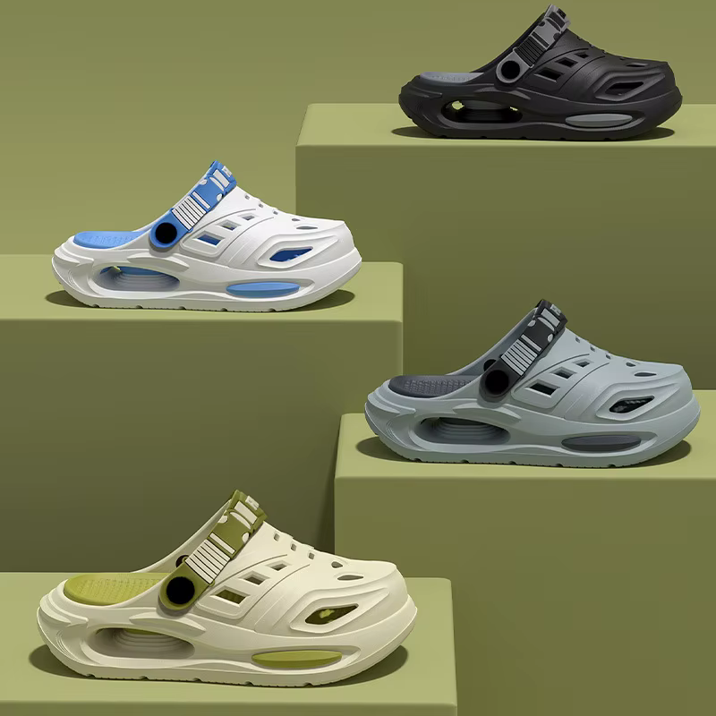 Chaussures d'été unisexes à semelles épaisses et perforées