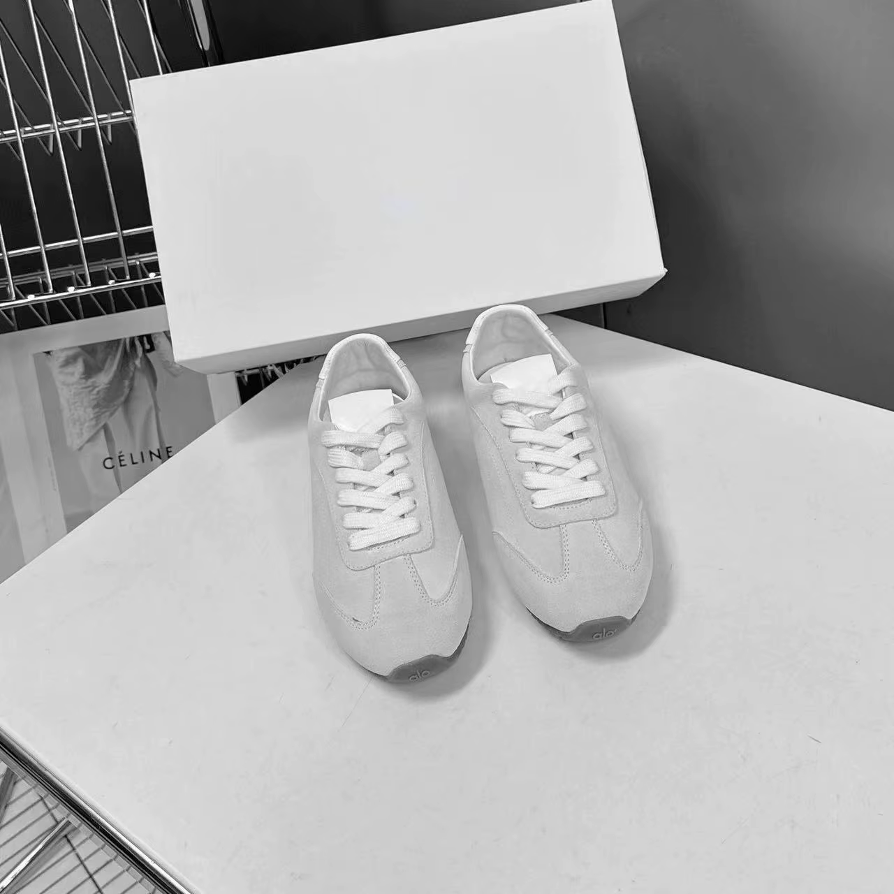 Chaussures Agan rétro de haute qualité à semelle plate en cuir véritable