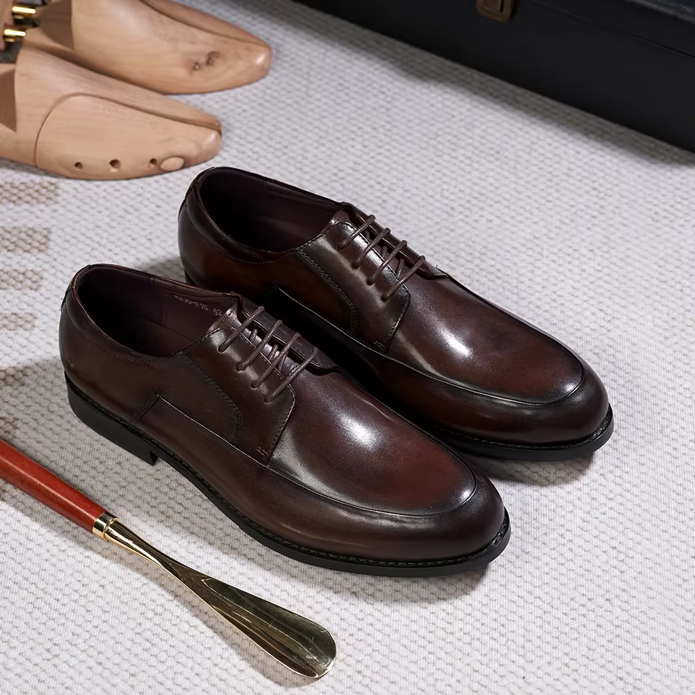 Chaussures Derby de Style italien pour hommes