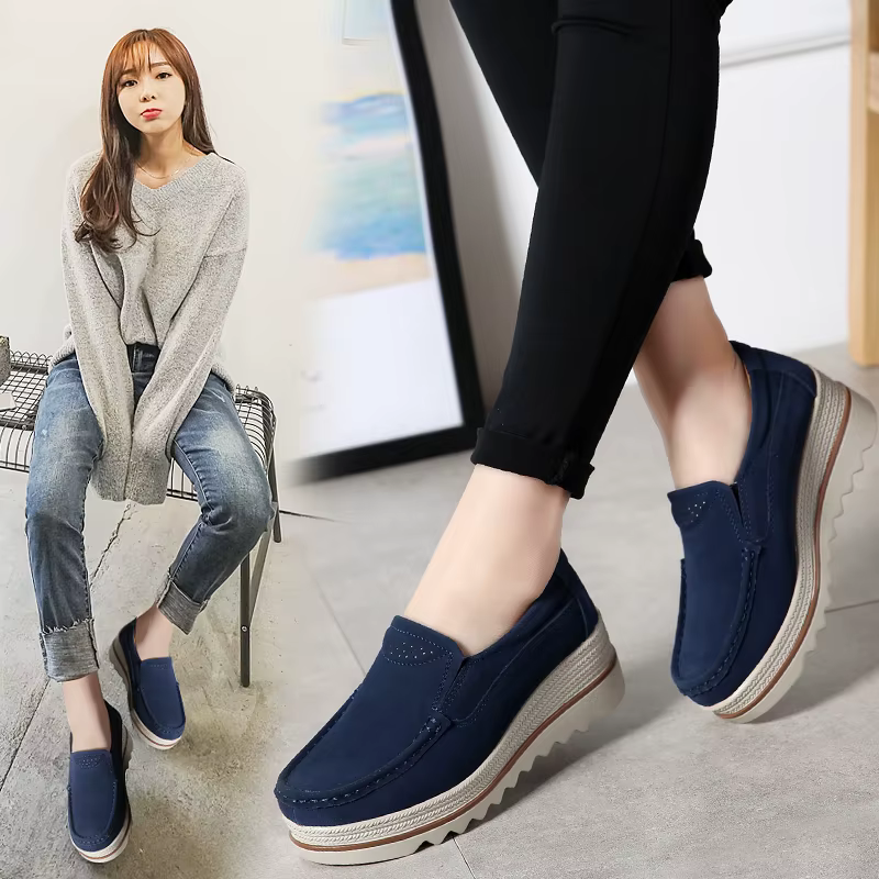 Nouvelles grosses baskets femmes chaussures mode plate-forme mocassins