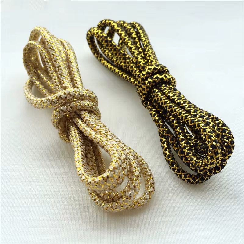 Weiou-Lacets de chaussures métalliques dorés et argentés