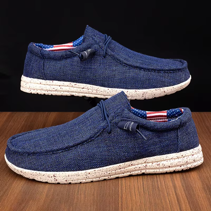 Mocassins bateau respirants pour hommes 2026 – Chaussures décontractées légères en toile à lacets – Zapatos Para Hombre