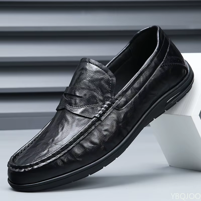 Chaussures plates décontractées à bout rond pour hommes