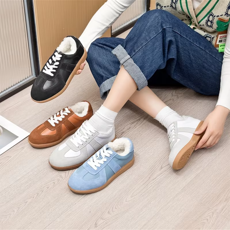 AIYUQI Baskets pour femmes 2026 Nouveauté en cuir véritable Chaussures décontractées plates de printemps