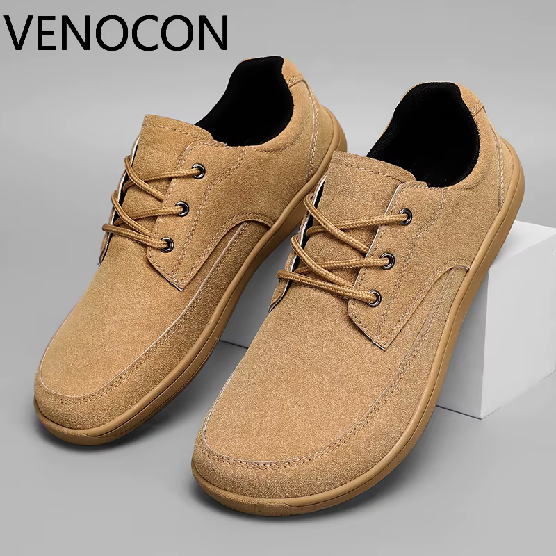 VENOCON pieds nus hommes baskets avec bout large nez