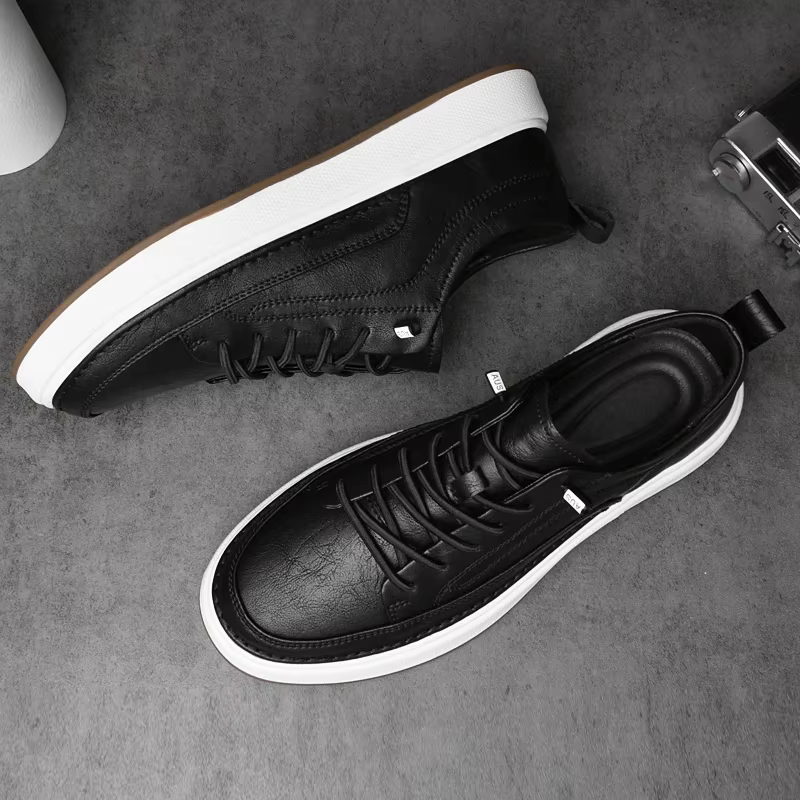 Chaussures en cuir véritable pour hommes de marque italienne semelle intérieure confortable