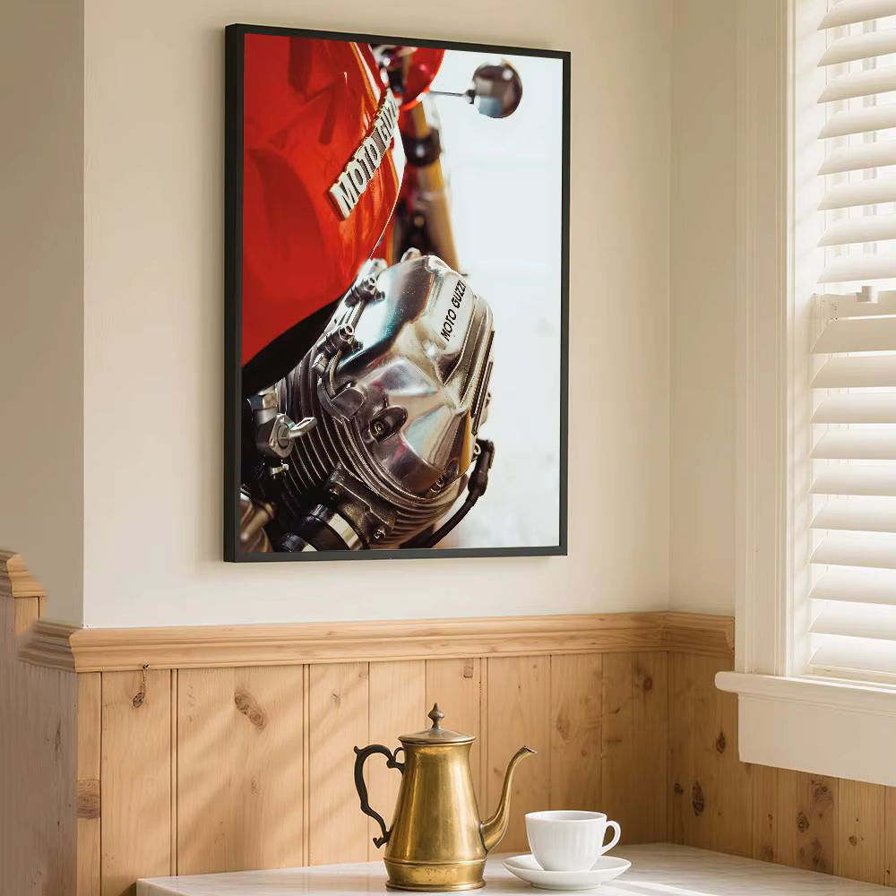 Affiche rétro italienne 100 ans moto G-Guzzi, impression artistique, Style Anime, décoration de maison, cadeau idéal, décoration de chambre parfaite