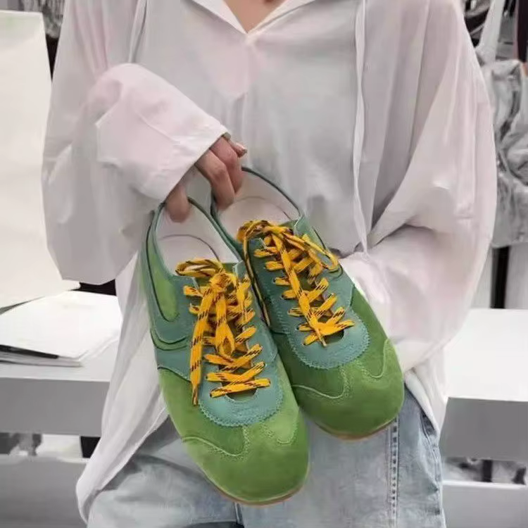 Chaussures d'entraînement allemandes femmes 2026 été plat à lacets Forrest Gump
