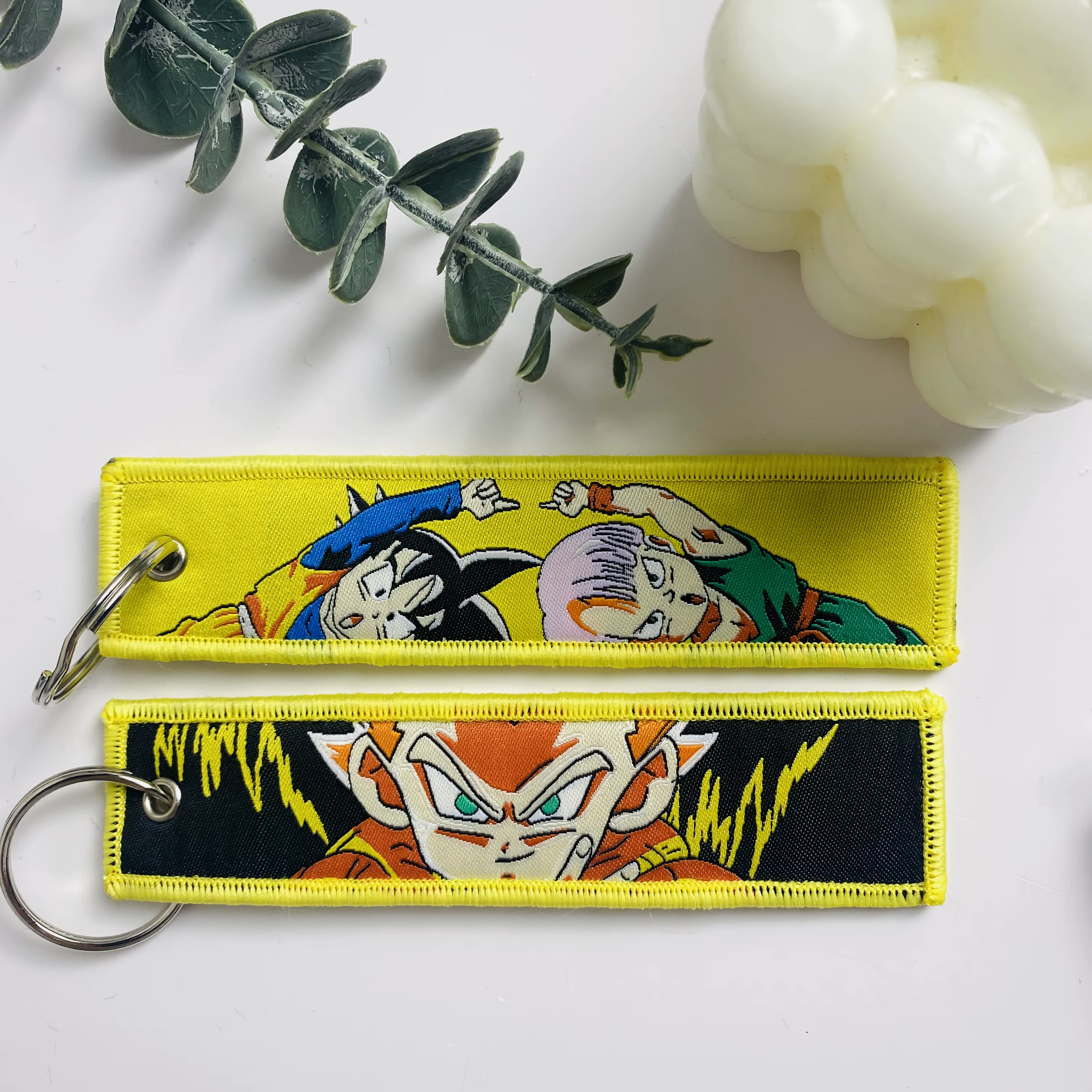 Porte-Clés Brodé à Motif d'Anime Japonais, Accessoire pour Sac à Dos, Voiture, Cadeau à la Mode
