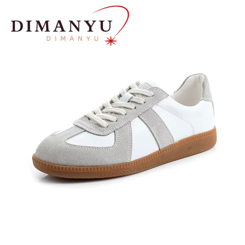 DIMANYU Baskets Femme Printemps 2026 Nouveauté Cuir Véritable Antidérapantes Bout Rond Chaussures