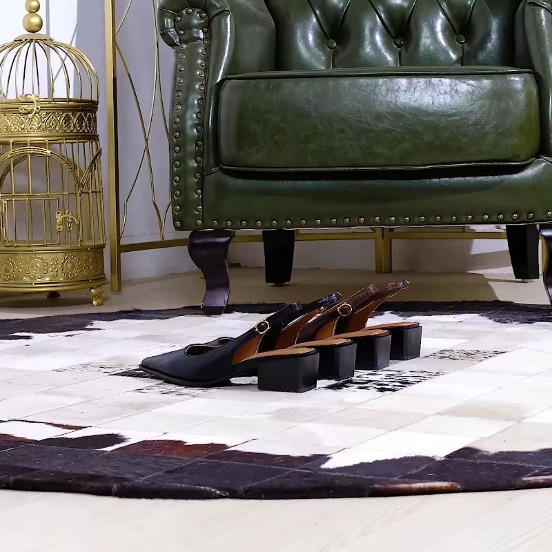 Chaussures pour femmes simples et haut de gamme avec talons épais