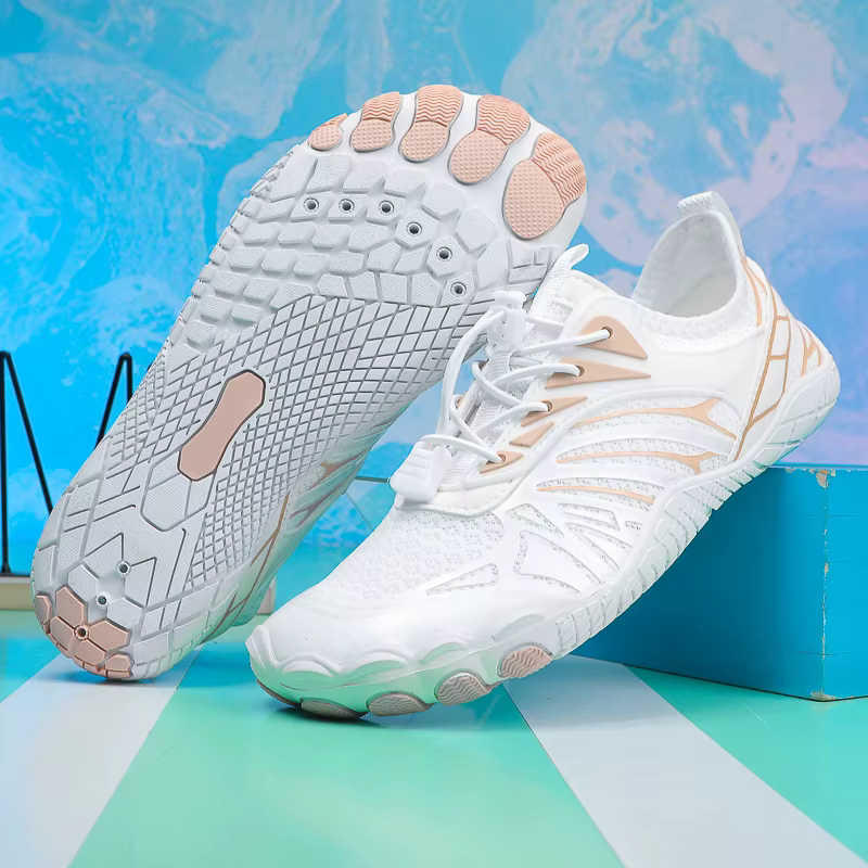 Chaussures de course aux pieds nus