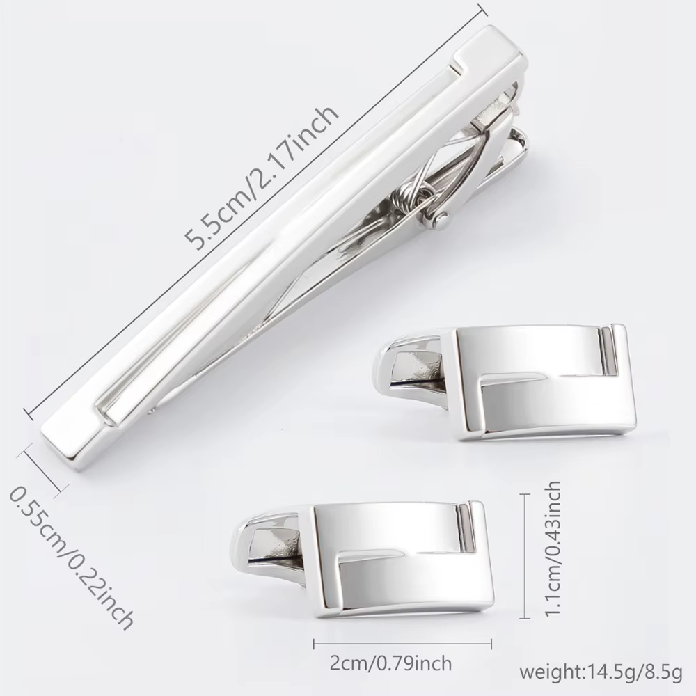 Un ensemble de boutons de manchette pour homme, surface lisse et brillante, accessoire essentiel pour chemises formelles, rehaussez instantanément votre style