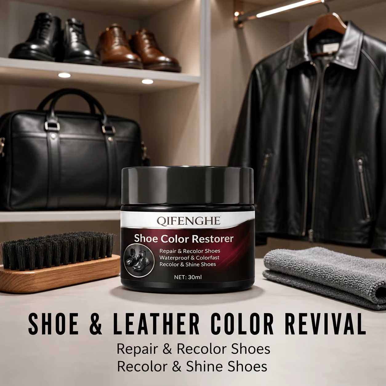 Baume de Restauration de Couleur pour Chaussures