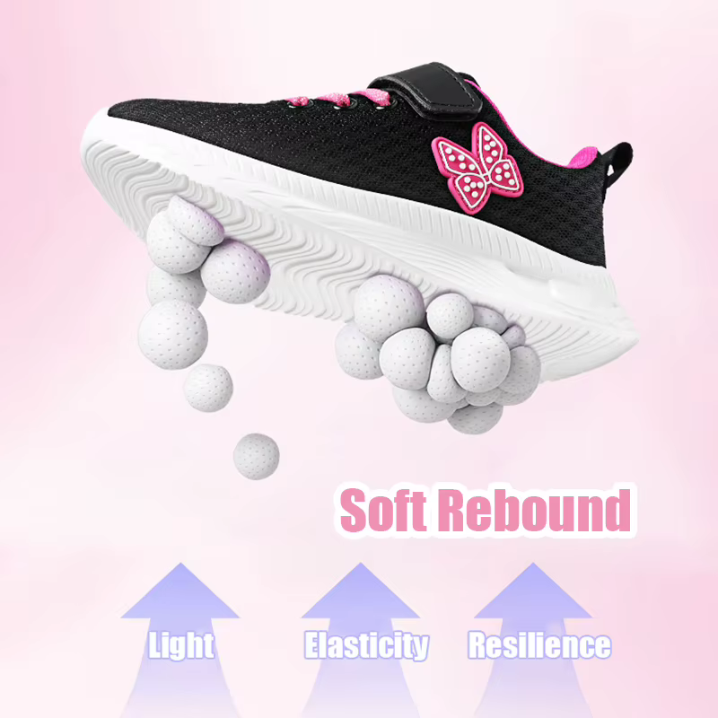 Chaussures de course de sport pour filles avec Velcro