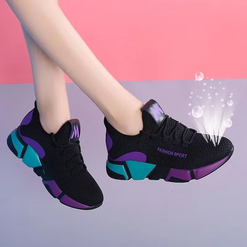 Tenis Feminino 2025 Chaussures vulcanisées pour femmes en plein Air respirant Air maille Fitness tissu chaussette