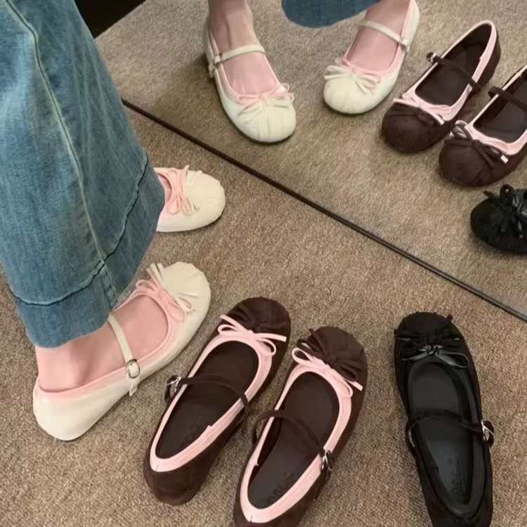 Chaussures Mary Jane roses pour femmes