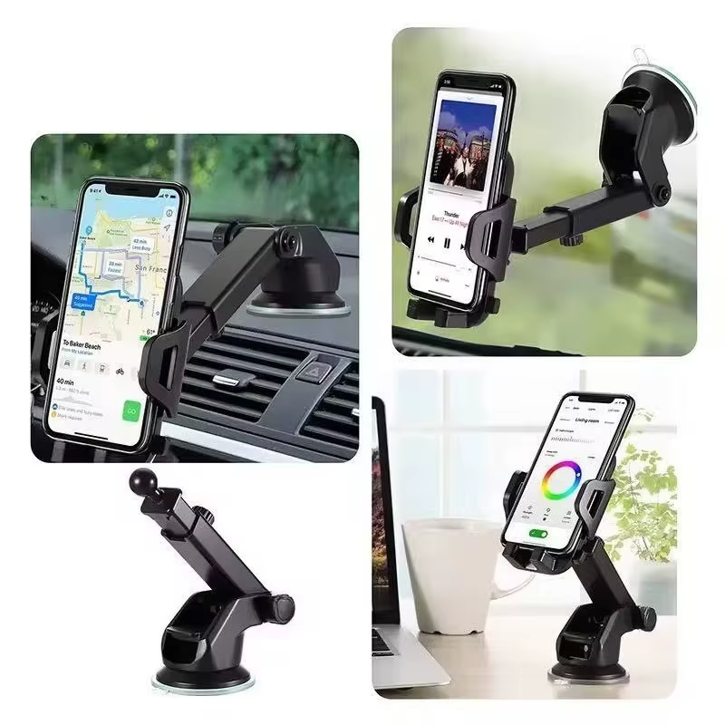 Ventouse Support de téléphone de voiture Support ventouse Smartphone Support de cellule Mobile dans le Support de voiture pour iPhone Xiaomi Huawei Samsung