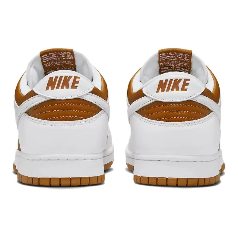 Nike Dunk — Dark Curry / Blanc et marron — Chaussures basses antidérapantes pour hommes FQ6965-700