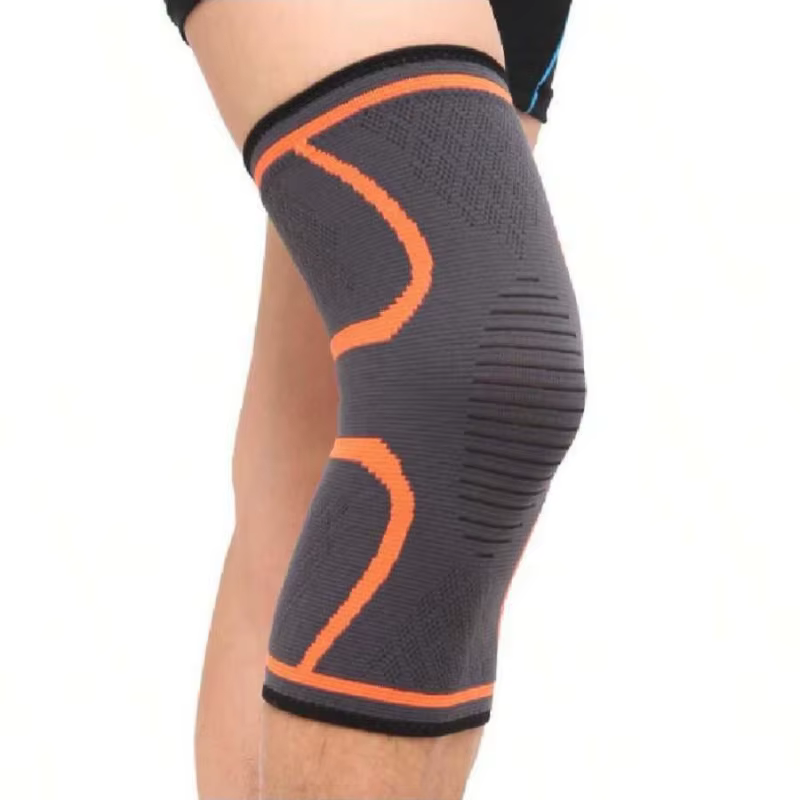 Manchon de soutien du genou à Compression élastique et respirant, 1 pièce, pour basket-ball, course à pied, cyclisme