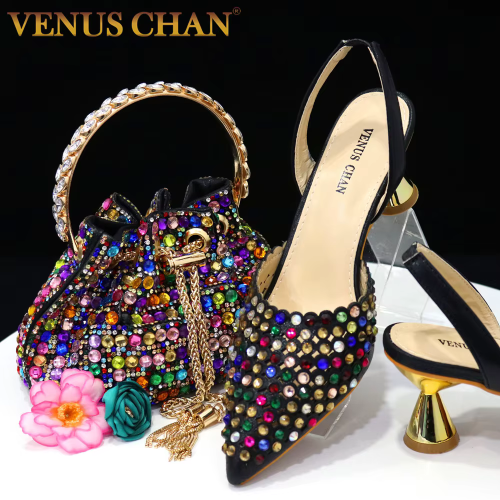 Venus Chan-Chaussures de Mariage à Talons Hauts et Pointus INS