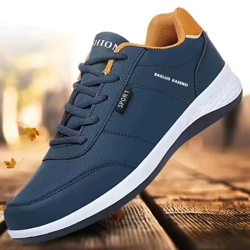 Chaussures de sport pour hommes en cuir épais