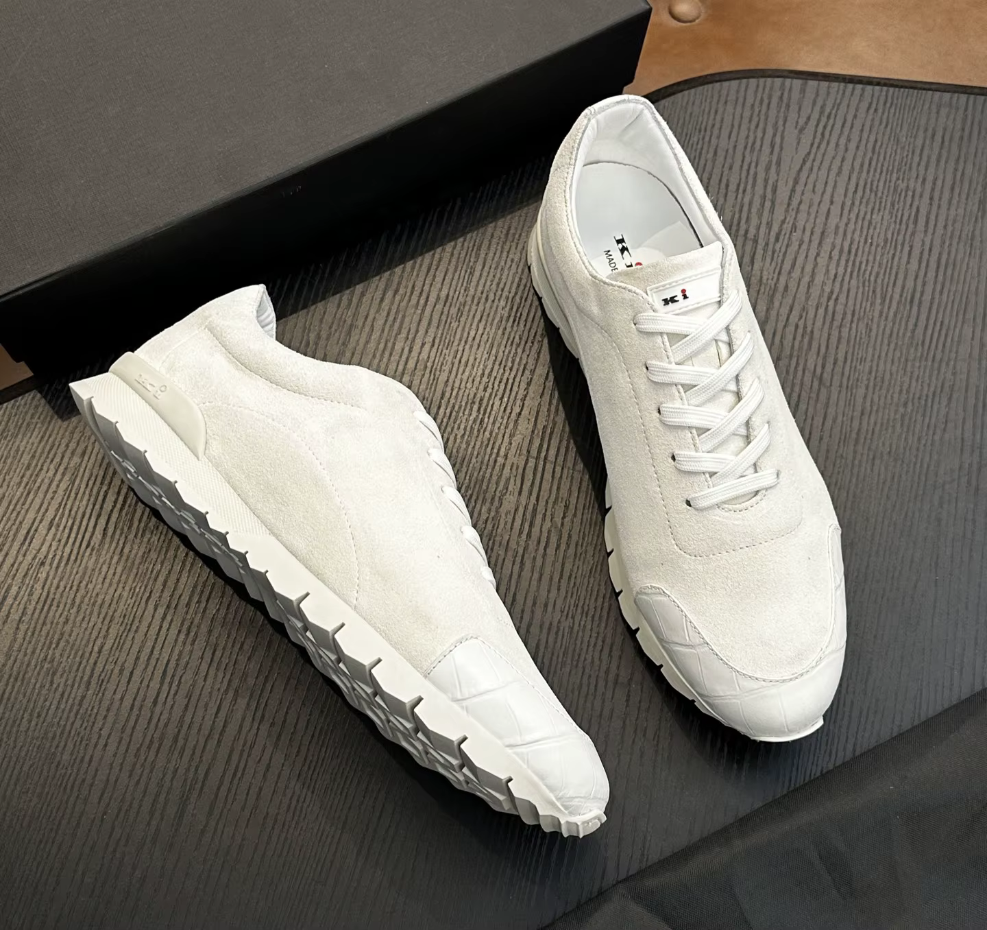 OECHSLI chaussures peau de vache 2026 nouvelles baskets de sport en plein air mode en cuir véritable de haute qualité hommes européens grande taille 38-47