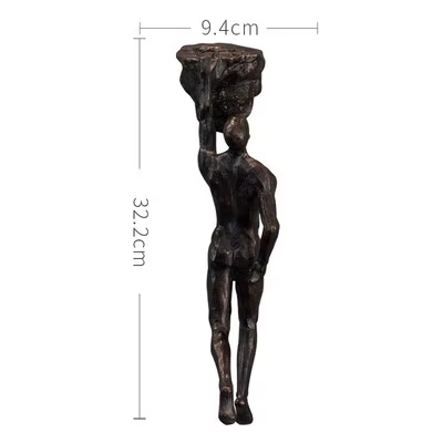 Athlète escalade homme résine fond tenture murale décoration Sculpture Statue figurines présent décor rétro