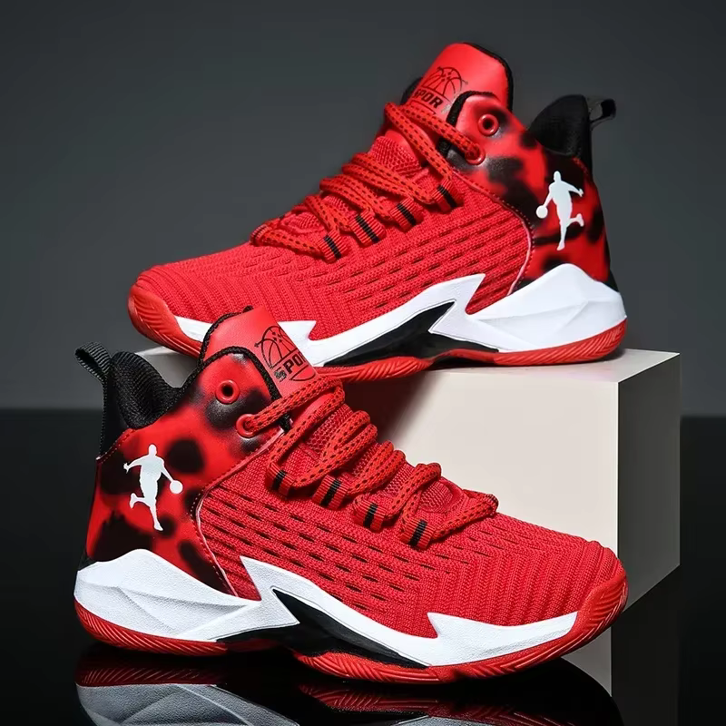 Chaussures de basket-ball respirantes et confortables pour enfants