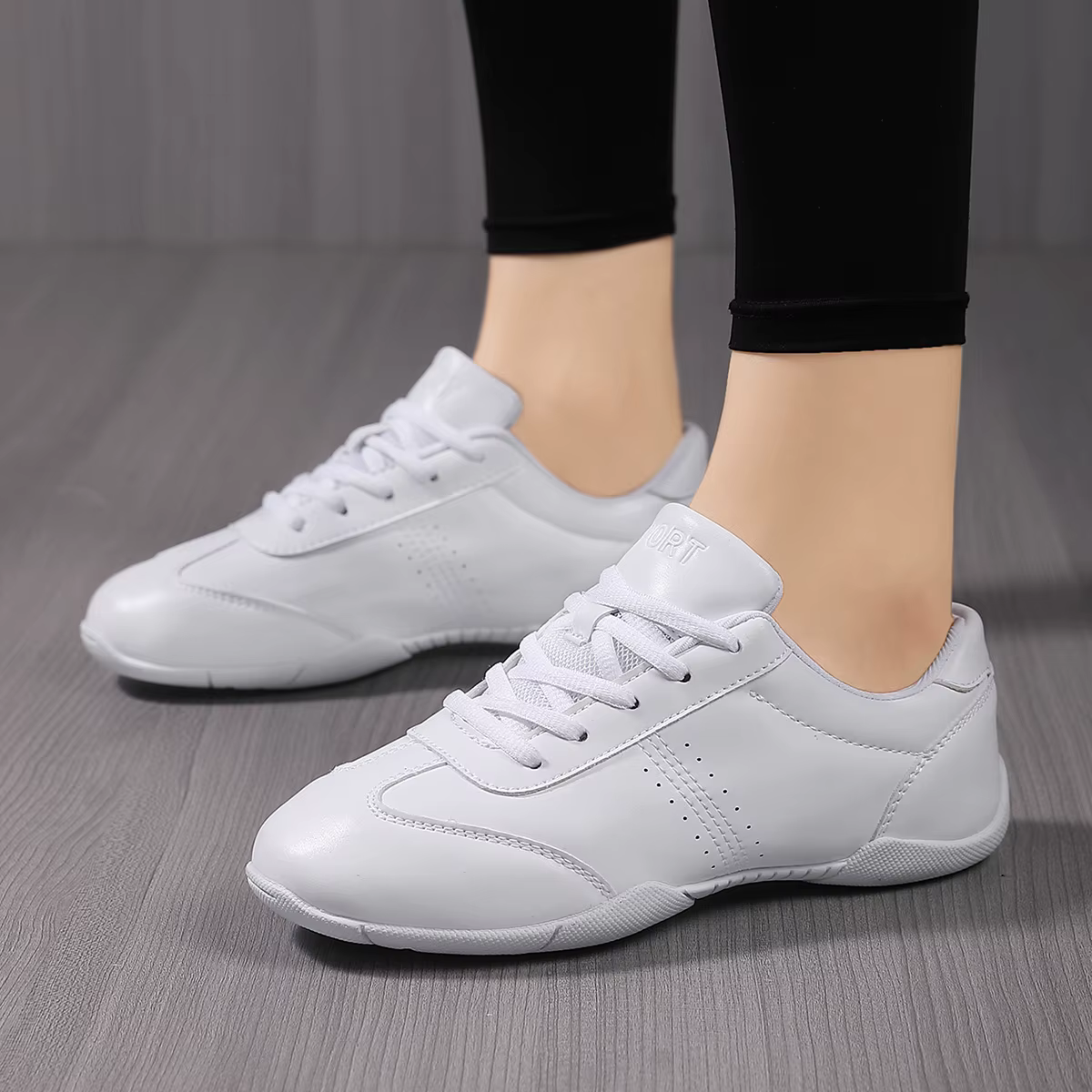 Chaussures de cheerleading blanches pour femmes et filles