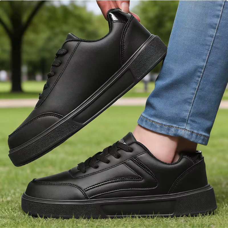 Chaussures classiques en cuir noir pour femmes