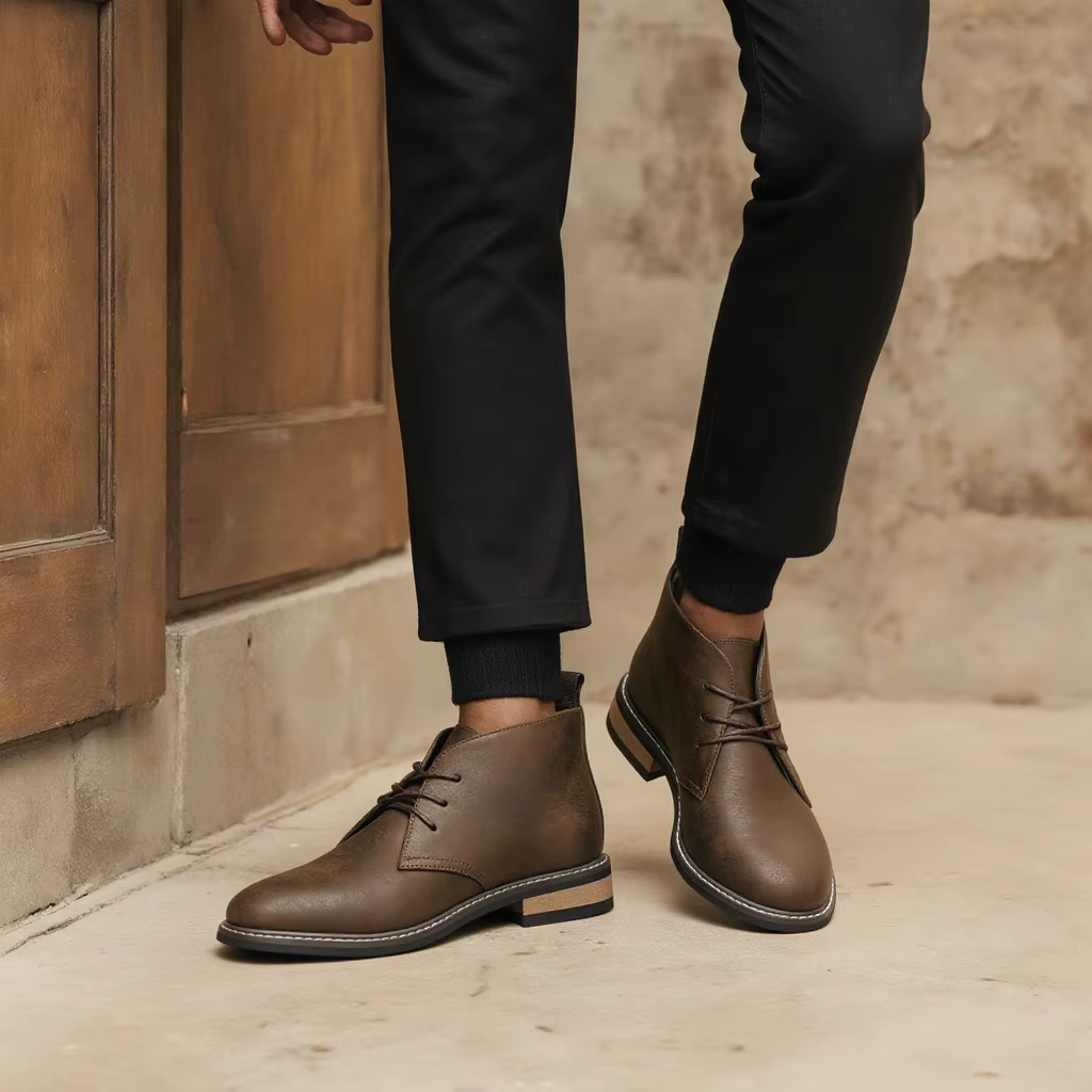 Chaussures en cuir pour hommes Marque 2026