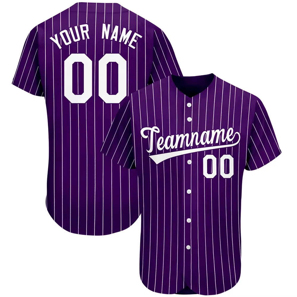 Maillot de Baseball personnalisé personnalisé personnalisé votre nom numéro 3D imprimé rayure Hip Hop Streetwear hommes femmes chemise de Baseball KS-14