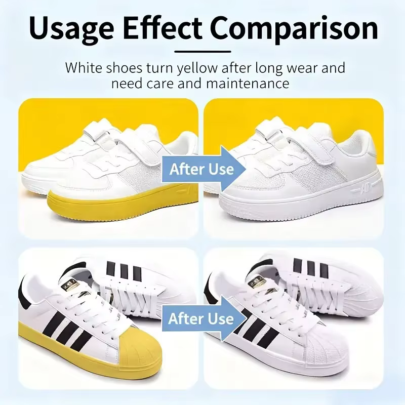 Élimination du jaunissement des chaussures-chaussures jaunes