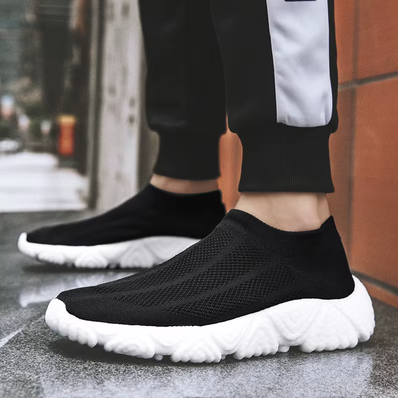 Baskets légères en maille respirante pour hommes, chaussures décontractées