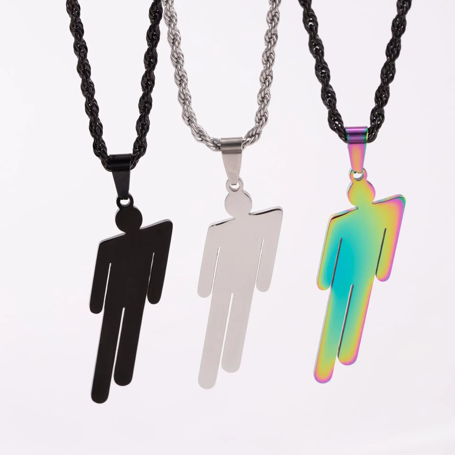 Billie Eilish collier de mode à la mode Mini accessoire de bijoux Personaje Style Hip Hop transfrontalier de la Chine continentale