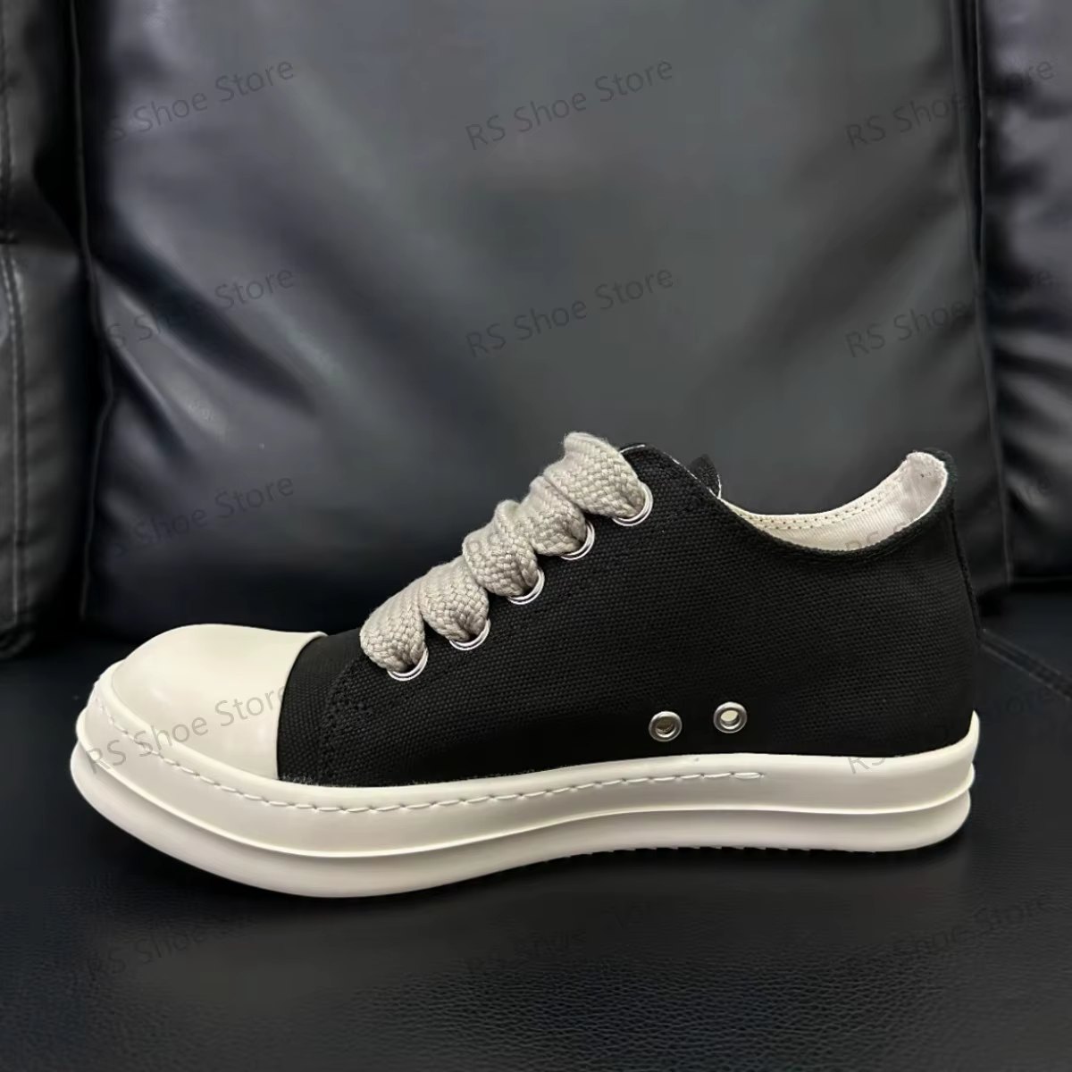 Marque hommes chaussure -o femmes baskets toile noire bas