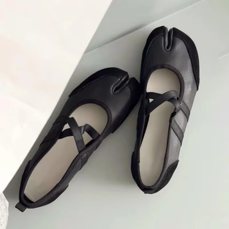 Tabi – chaussures plates à bretelles croisées pour femmes