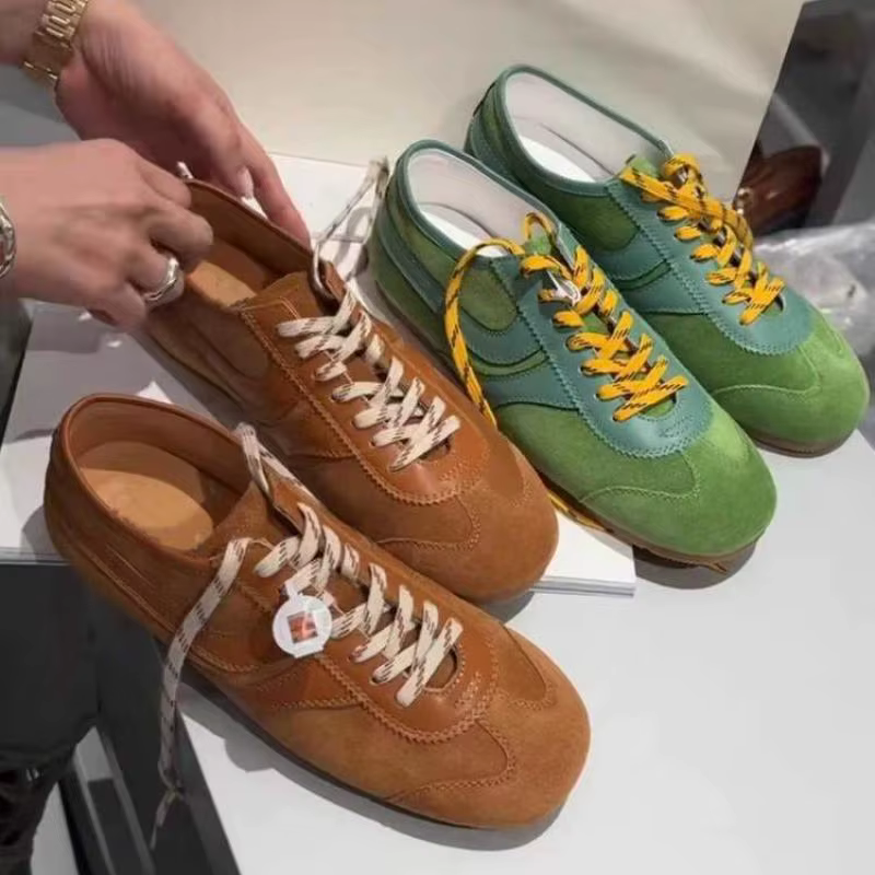 Chaussures d'entraînement allemandes femmes 2026 été plat à lacets Forrest Gump