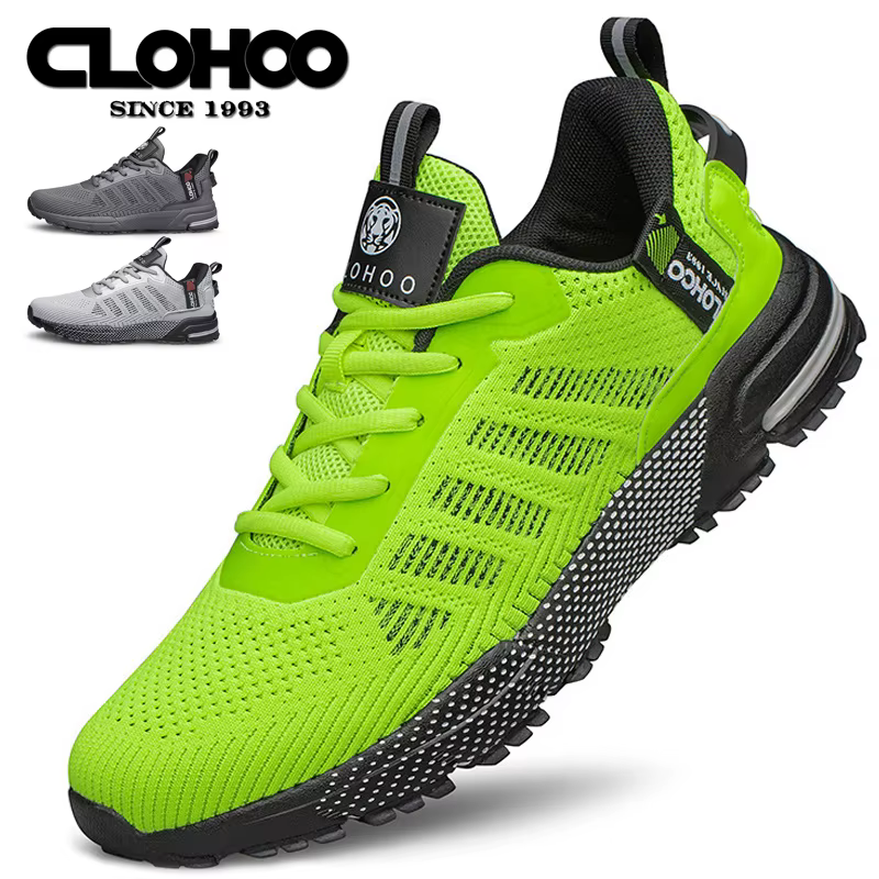 CLOHOO maille améliorée fond épais mousse chaussures de ville vêtements respirants résistant
