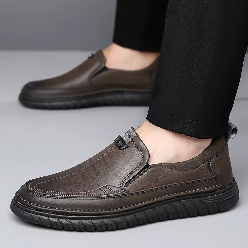 Mocassins en cuir confortables pour hommes