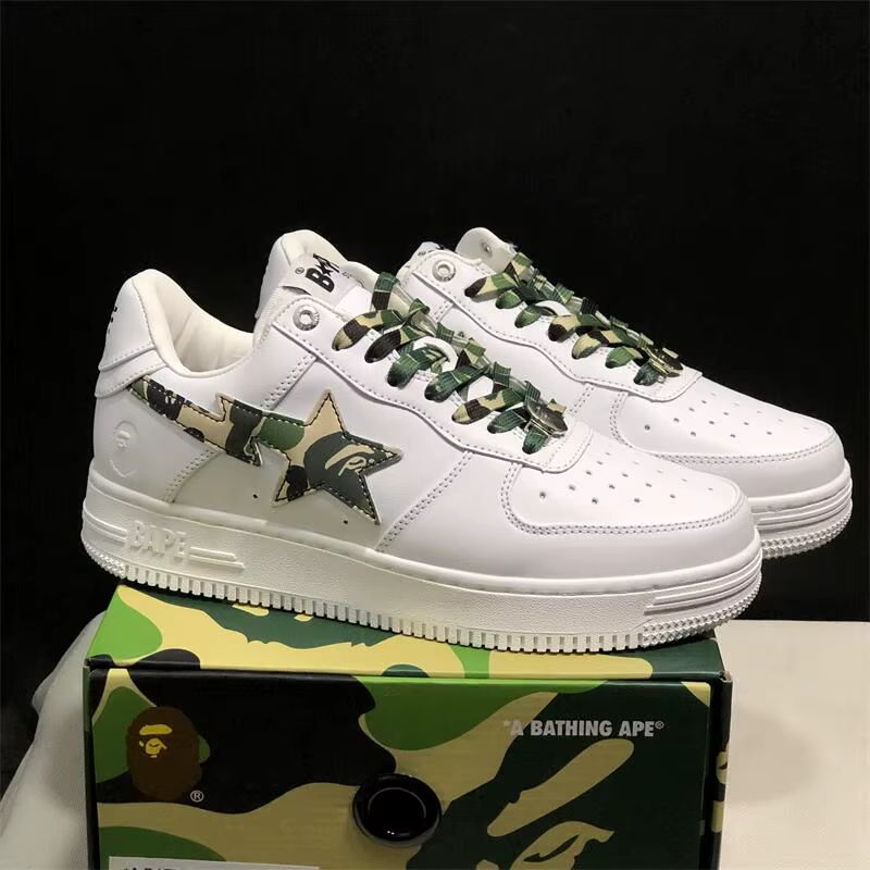 Nouvelles baskets de sport BAPE (BATHING APE) unisexe Low STA Shark Vibe BapeGoose pour le skateboard et la marche en extérieur 2026