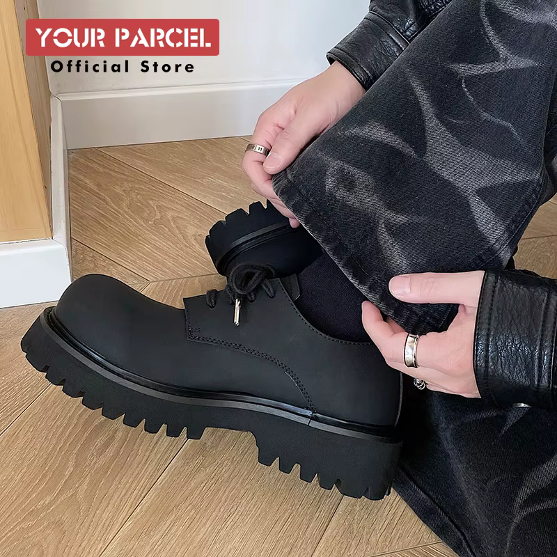 Chaussures en cuir mat pour hommes